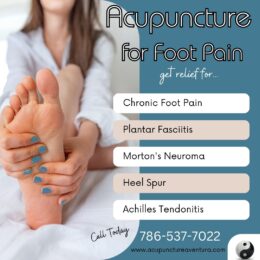 Acupuncture for Foot Pain in Aventura Florida